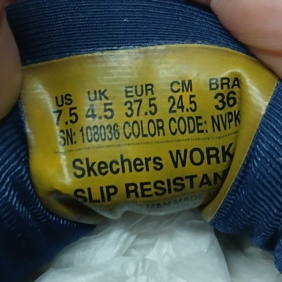 Skechers Work Womens Ultra Go Max Cushioning Elite Shoes 108036 Blue PInk Sz 7.5 - Picture 8 of 11